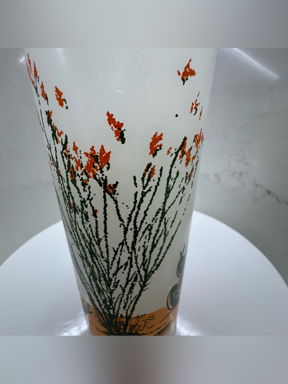 Vintage Blakely Arizona Frosted Glasses Set of 3 - Picture 10 of 13